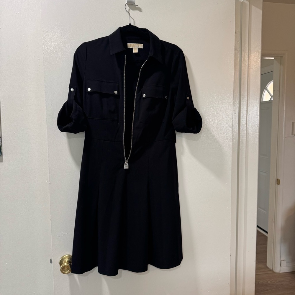 MICHAEL Michael Kors Black Long Sleeve Dress